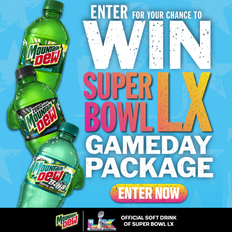 Mountain Dew Super Bowl Gameday Package