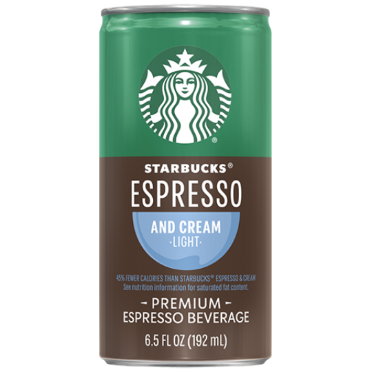 6.5oz Starbucks Espresso and Cream Light