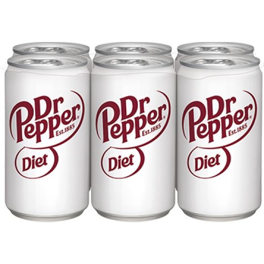 6pk Mini Dr Pepper Diet