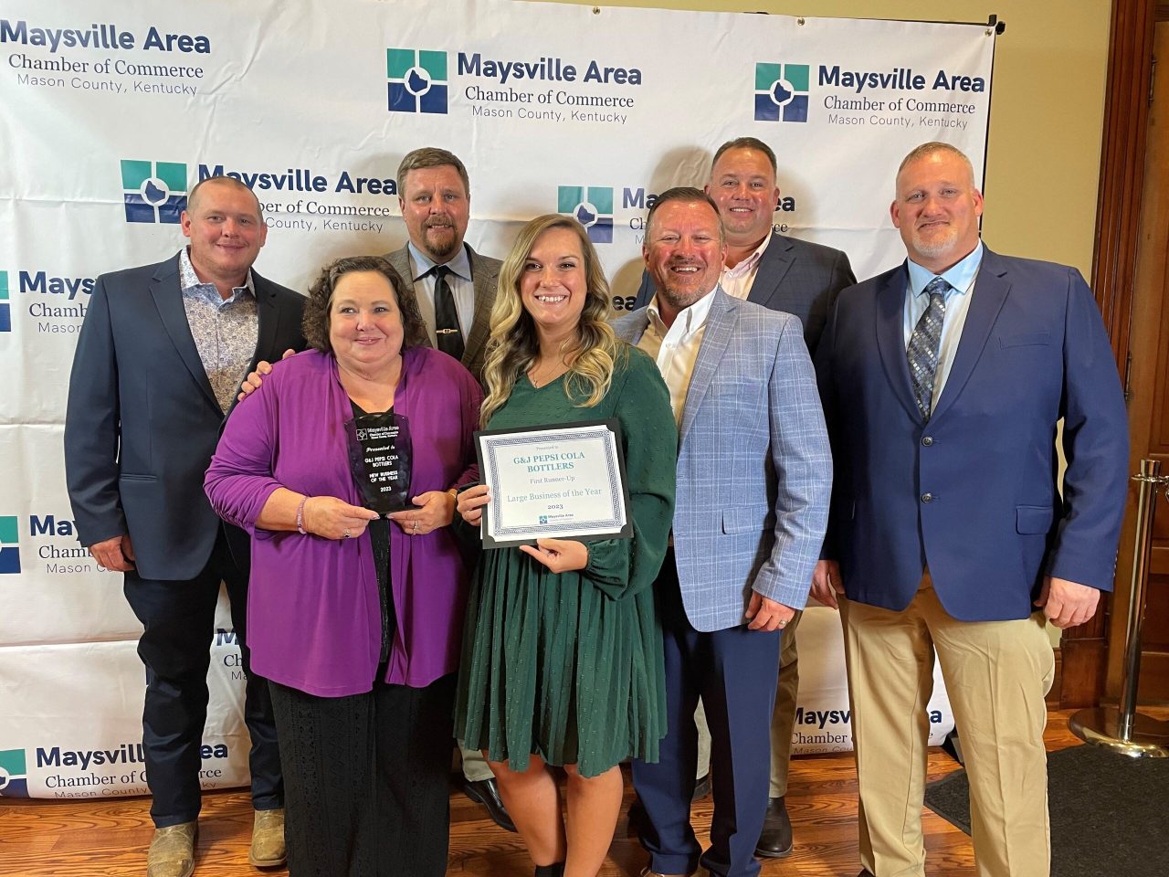 photo of team members accepting the award